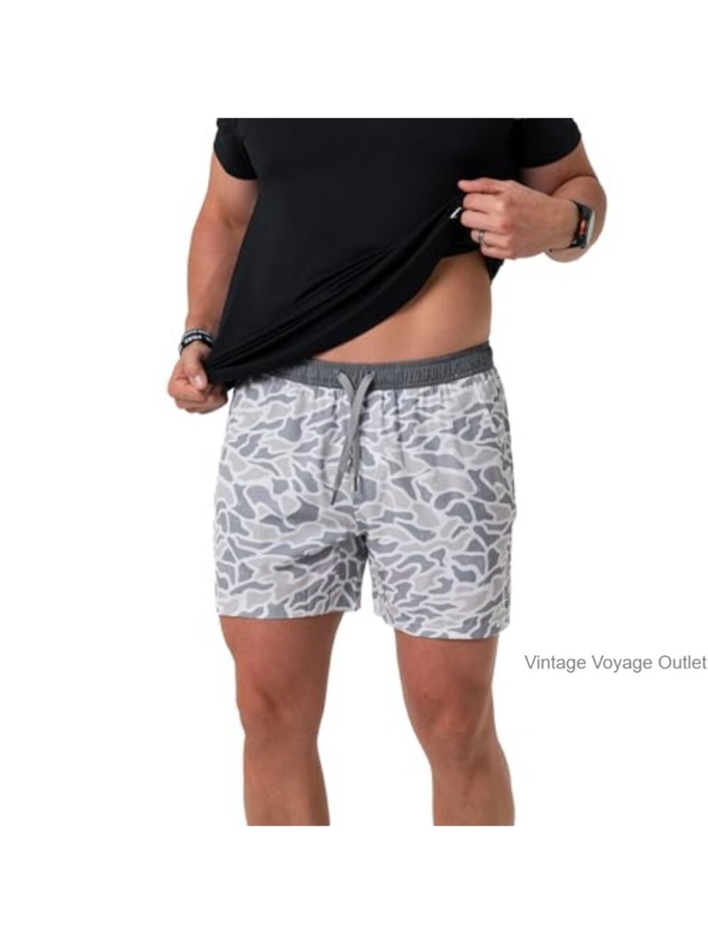 Athletic Shorts with Built-in Compression Liner, 5.5" Inseam